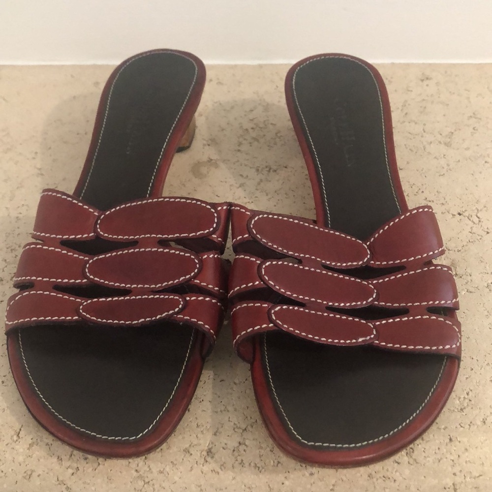 Coke Haan Ruby Leather Slides. Size 8.5 - image 4